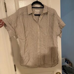 J. Crew 100% Linen Top Size Small